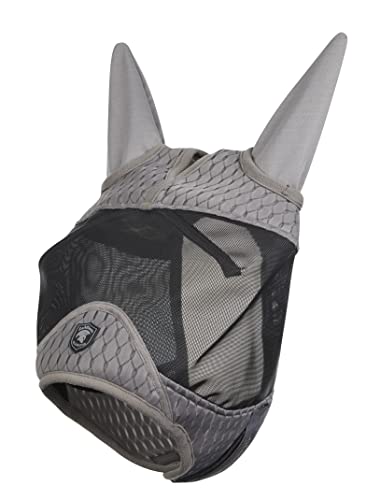 LeMieux Fliegenmaske Half Gladiator Größe XL, Farbe grau von LeMieux