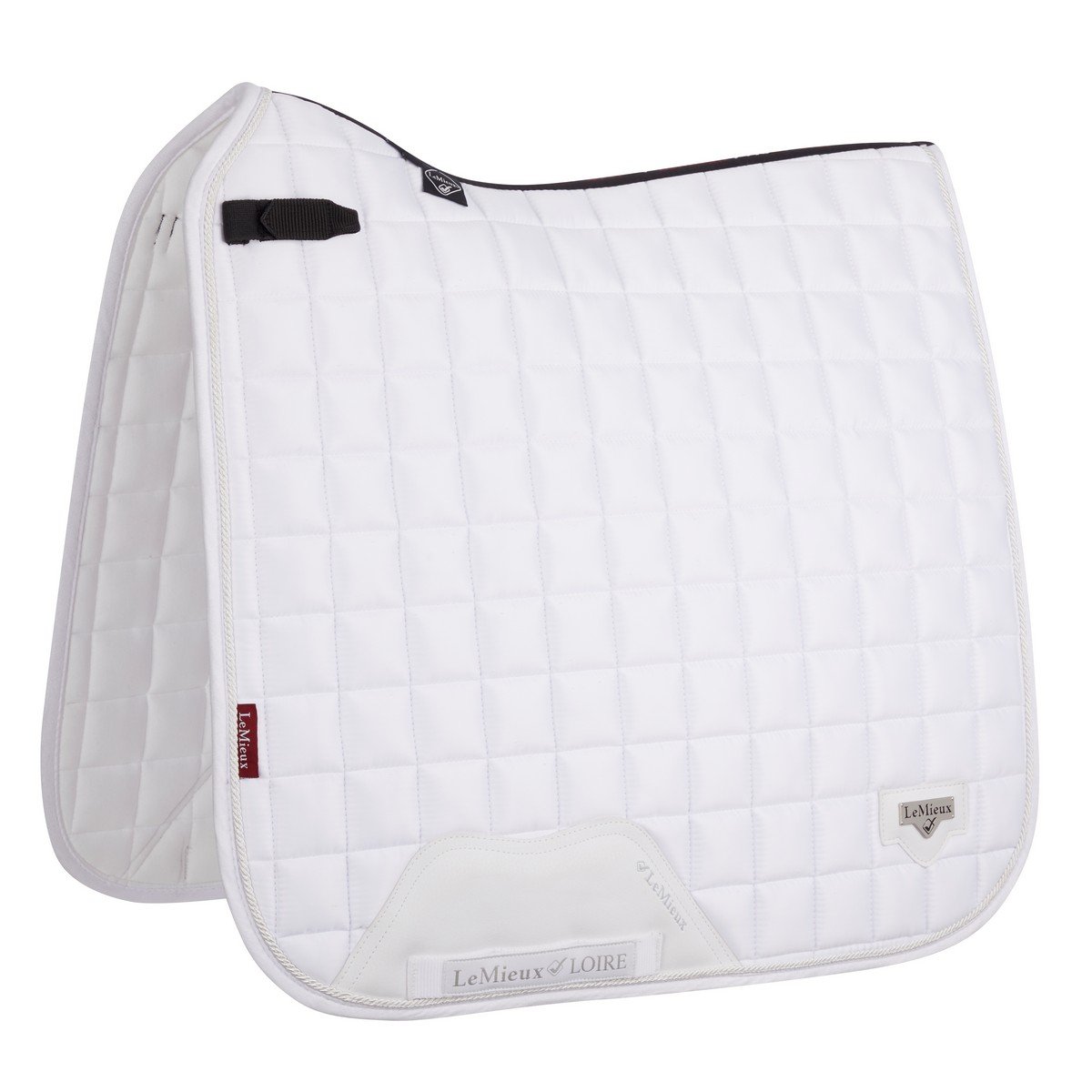 LeMieux Loire Classic Satin Dressurschabracke White, Wb LeMieux Loire Classic Satin Dressurschabracke White, Wb von LeMieux