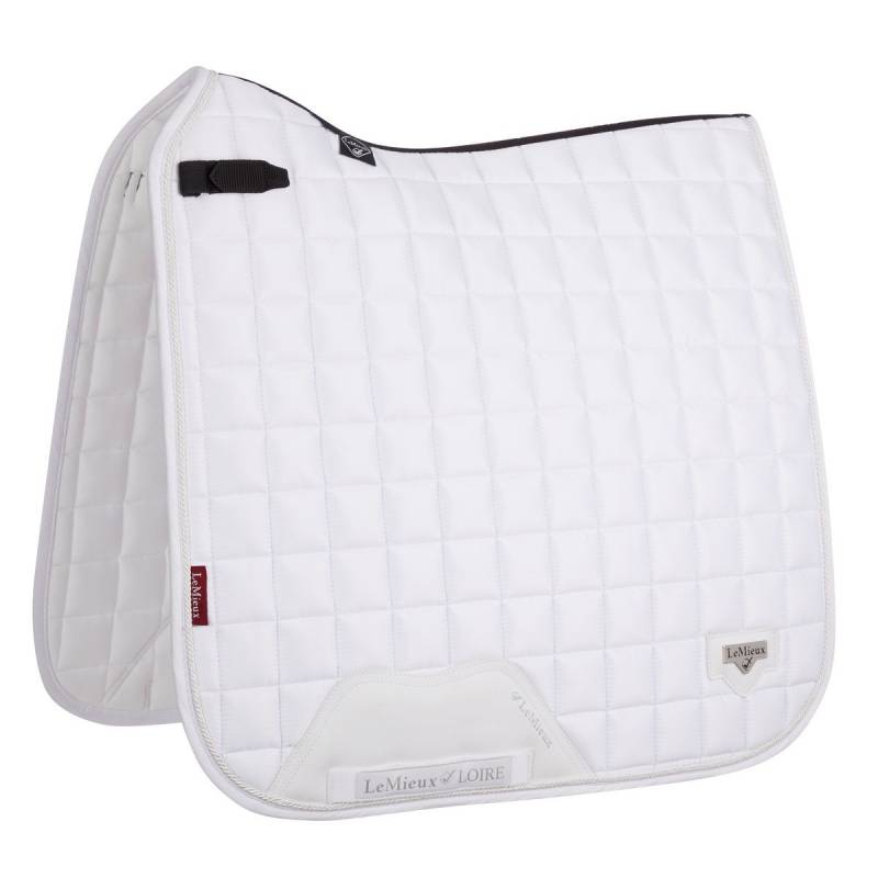 LeMieux Loire Classic Satin Dressurschabracke White, Wb LeMieux Loire Classic Satin Dressurschabracke White, Wb von LeMieux