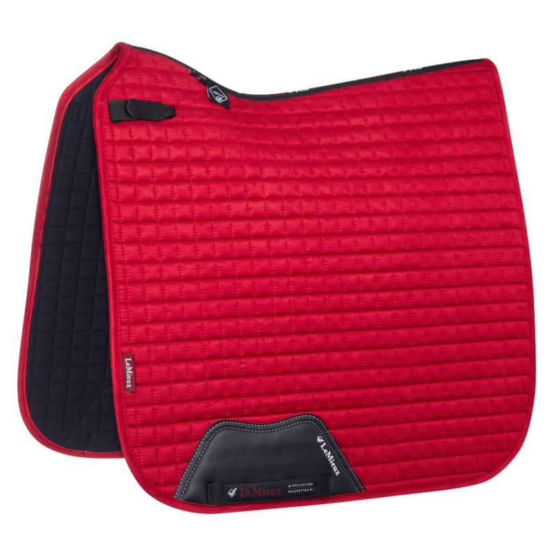 LeMieux Luxury Suede Dressurschabracke Chilli Red, Wb von LeMieux