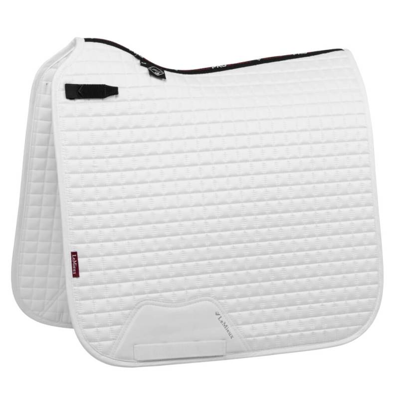 LeMieux Luxury Suede Dressurschabracke White, Wb von LeMieux