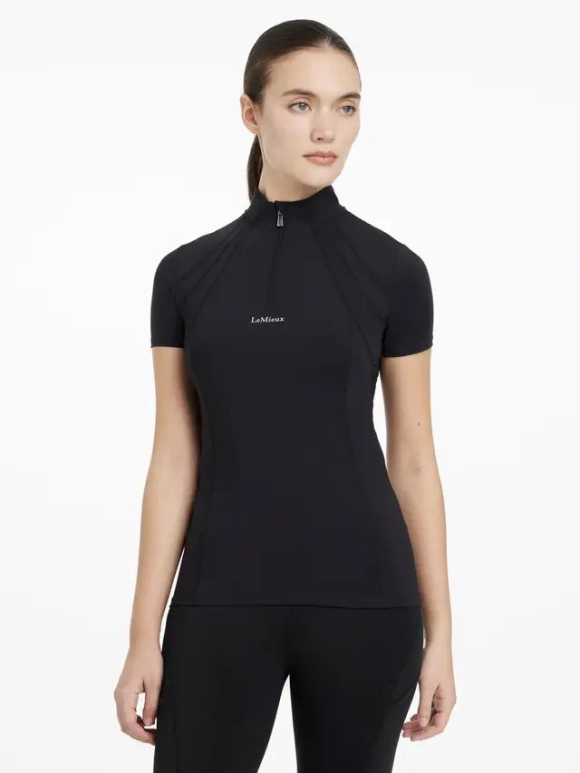 LeMieux Mia Mesh Kurzärmeliger Base Layer Black, Gr. 42 von LeMieux