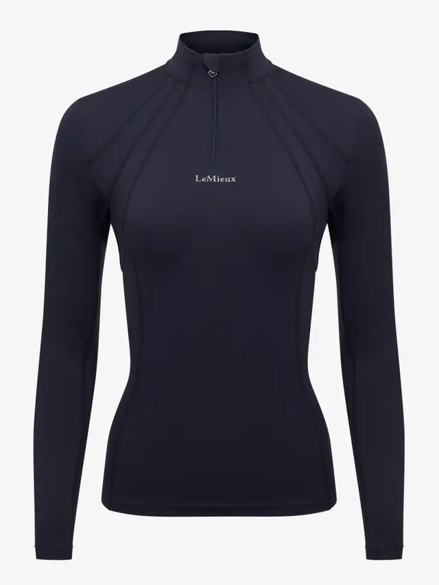 LeMieux Mia Mesh Langärmeliger Base Layer Navy, Gr. 44 von LeMieux