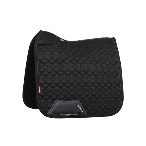 LeMieux Schabracke Crystal Suede Schwarz - Dressur Full/WB - Schwarz von LeMieux