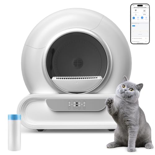 Katzenklo Selbstreinigend Katzentoilette Elektrische 68L, Automatisches Katzenklo Groß XXL, Niedriger Einstieg mit APP-Steuerung Elektrisches Katzenklo, für 2 Katzen Cat Selbstreinigendes Katzenklo Katzenklo Selbstreinigend Katzentoilette Elektrische 68L, Automatisches Katzenklo Groß XXL, Niedriger Einstieg mit APP-Steuerung Elektrisches Katzenklo, für 2 Katzen Cat Selbstreinigendes Katzenklo von LeadGoods