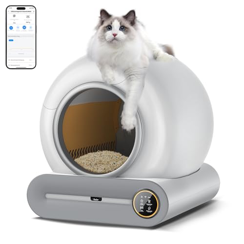 Katzenklo Selbstreinigend Katzentoilette Groß XXL 68L, Automatisches Katzenklo mit Müllsäcken, Niedriger Einstieg mit APP-Steuerung Elektrisches Katzenklo, für 2 Katzen Cat Selbstreinigendes Katzenklo Katzenklo Selbstreinigend Katzentoilette Groß XXL 68L, Automatisches Katzenklo mit Müllsäcken, Niedriger Einstieg mit APP-Steuerung Elektrisches Katzenklo, für 2 Katzen Cat Selbstreinigendes Katzenklo von LeadGoods