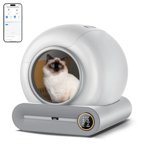 Selbstreinigend Katzentoilette Extra XXL, 68L Elektrisches Katzenklo Selbstreinigend, Niedriger Einstieg mit App-Steuerung, Sicherheitssensor, Geruchsdichter Automatisches Katzenklo für Mehrere Katzen Selbstreinigend Katzentoilette Extra XXL, 68L Elektrisches Katzenklo Selbstreinigend, Niedriger Einstieg mit App-Steuerung, Sicherheitssensor, Geruchsdichter Automatisches Katzenklo für Mehrere Katzen von LeadGoods
