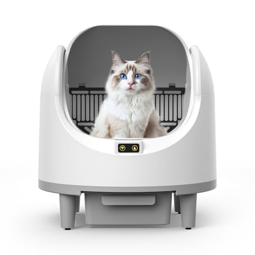 Selbstreinigende Katzentoilette Katzenklo mit Öffnung von Oben, App-Steuerung, Sicherheitssensor, Geruchsbeseitigung, Große Fassungsvermögen, Anti Pinch Self Cleaning Cat Litter Box für Mehrere Katzen Selbstreinigende Katzentoilette Katzenklo mit Öffnung von Oben, App-Steuerung, Sicherheitssensor, Geruchsbeseitigung, Große Fassungsvermögen, Anti Pinch Self Cleaning Cat Litter Box für Mehrere Katzen von LeadGoods