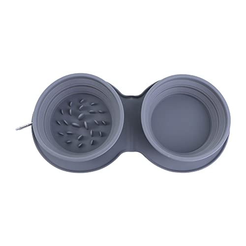 Leadigol Faltbarer Futternapf, 2-in-1, tragbarer Futternapf für langsames Fressen, Silikon, Bewässerungsschale für Haustiere Leadigol Faltbarer Futternapf, 2-in-1, tragbarer Futternapf für langsames Fressen, Silikon, Bewässerungsschale für Haustiere von Leadigol
