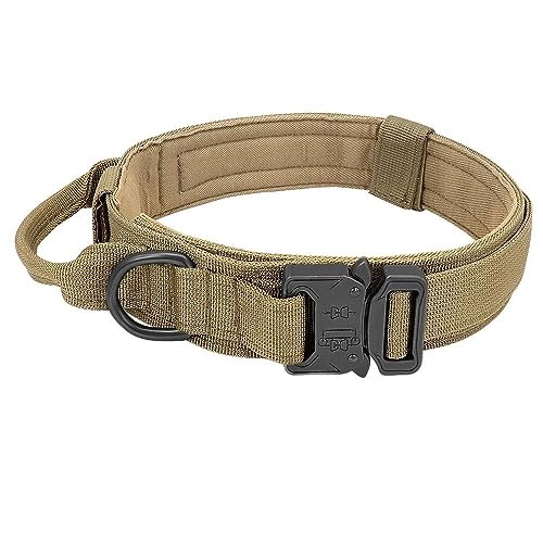 Leadigol Verstellbares Nylon-Hundehalsband, Hundehalsband mit Schnellverschluss-Schnalle, robuste Metallschnalle für Hundetraining, klassisches Hundehalsband, Halsumfang 38,1 cm - 50 cm, Halsbänder von Leadigol