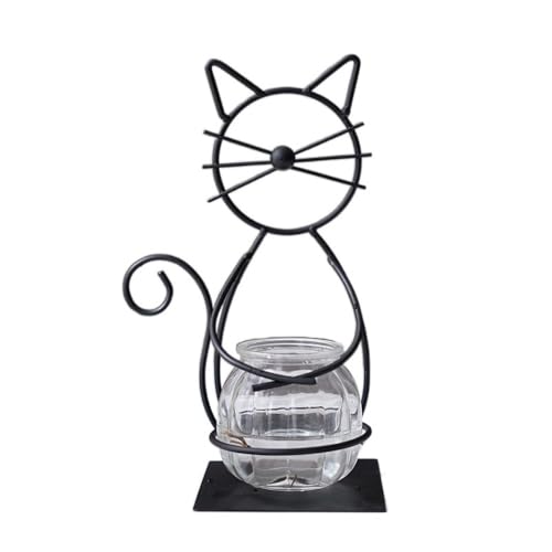 Tisch-Glas-Pflanzgefäß, Vasenhalter, Metall-Katzenpflanzen-Terrarium-Ständer für Hydrokultur-Pflanzen, Zuhause, Garten, Hochzeit, Dekoration, Outdoor-Pflanzgefäß Tisch-Glas-Pflanzgefäß, Vasenhalter, Metall-Katzenpflanzen-Terrarium-Ständer für Hydrokultur-Pflanzen, Zuhause, Garten, Hochzeit, Dekoration, Outdoor-Pflanzgefäß von Leadigol