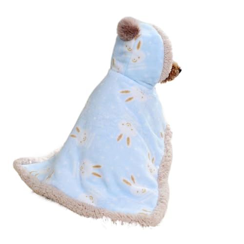 Tragbare Decke für Hunde, Wintermantel mit Mütze, warmer Hundepullover, warme Hundekleidung, dicker Umhang, Decke, Haustier-Nachthemd für kleine und mittelgroße Hunde Tragbare Decke für Hunde, Wintermantel mit Mütze, warmer Hundepullover, warme Hundekleidung, dicker Umhang, Decke, Haustier-Nachthemd für kleine und mittelgroße Hunde von Leadigol