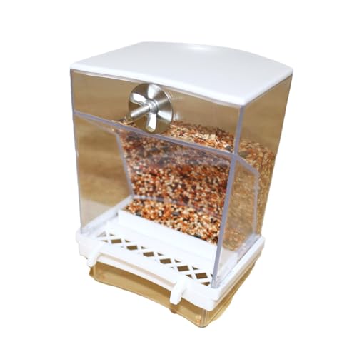Bird Feeder Replenish Food in Time Bird Feeder Bird Feeder Bird Feeder Large Capacity Transparent Hanging Food Container for Cage Clear von Leadrop