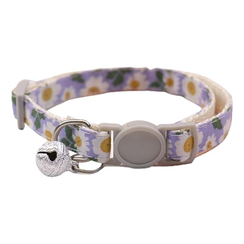 Haustier-Halsband, umweltfreundlich, Kätzchen-Halsbänder, verstellbar, Violett von Leadrop