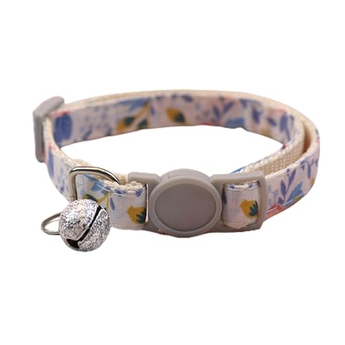 Haustier-Halsband, umweltfreundlich, Kätzchen-Halsbänder, verstellbar, Weiß von Leadrop