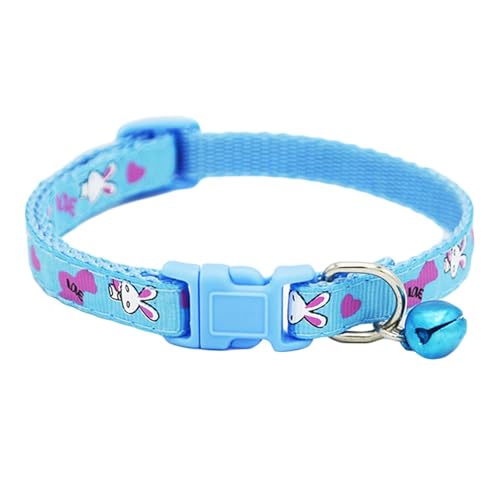 Haustier-Halsring, verstellbar, weich, schönes Halsband, Katzenhalsband, Blau von Leadrop