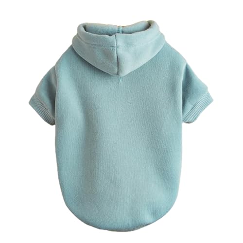 Haustier-Sweatshirt mit Kapuze, feine Verarbeitung, kompatibel mit Winter, Hellblau, Größe 2XL von Leadrop