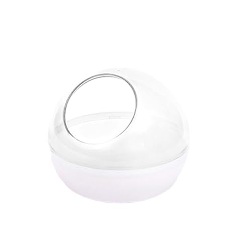 Leadrop Hamster Sandbad Hamster Toilette Hamster Badezimmer Leicht zu reinigen Abnehmbar Transparent Sandbad Behälter für Kleintiere Haustierbedarf Klar von Leadrop