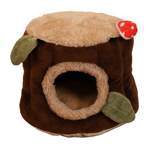 Leadrop Hamsterhaus Stumpf Design Nützlich Adorable Stumpf Design Eichhörnchen Bett Käfig Braun S von Leadrop