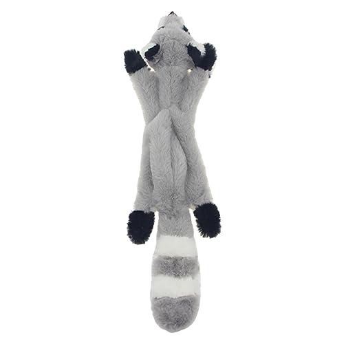 Leadrop Pet Toy for Dogs Interactive Dog Toy Interactive Plush Dog Toy for Teeth Cleaning Exercise Sound-generating Durable Chew Toy for Dogs Raccoon von Leadrop
