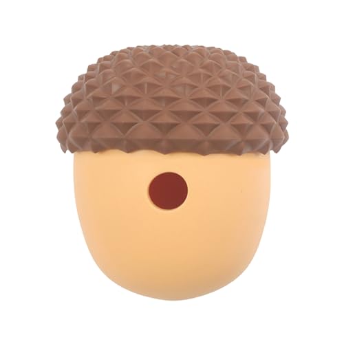 Pet Leakage Food Ball Interactive Toy Slow Bowl Cartoon Pine Cone Dog Leaking Anti-Choke Doggy Feeder Dispenser Teething for Small Coffee von Leadrop
