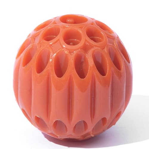 Pet Toy for Dogs Food-grade Dog Leakage Ball Interactive Promotes Healthy Eating Habits Bite Resistant Multifunktional Small Red von Leadrop