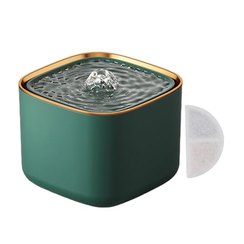 Pet Water Dispenser Pet Water Feeder 3l Automatic Cat Water Fountain Large Capacity Usb Electric Mute Dog Water Drinking Dispenser Green von Leadrop