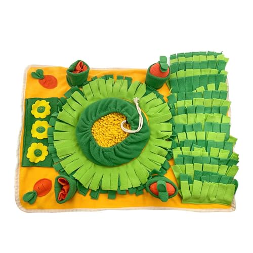 Safe Pet Pad Dog Snuffle Mat Encourage Natural Futtersuche Fähigkeiten Langsame Fütterung Beißfest Pet Sniffing Pad Golden von Leadrop