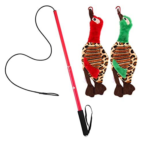 Leadthin 1 Set Hunde-Flirt-Stick, ausziehbar, strapazierfähig, elastisch, rutschfest, Trainingstraining mit Zähnen, Kauspielzeug, Hundespielzeug, Hundespielzeug Leadthin 1 Set Hunde-Flirt-Stick, ausziehbar, strapazierfähig, elastisch, rutschfest, Trainingstraining mit Zähnen, Kauspielzeug, Hundespielzeug, Hundespielzeug von Leadthin