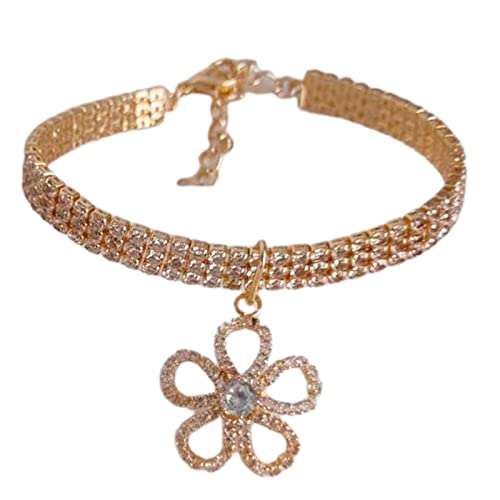 Leadthin Haustier-Hundehalsband, Pflaumenblüten-Anhänger, Schmuckzubehör, Anti-Verblassen, Haustier-Hunde-Kätzchen, Strass-Halsband, Haustierzubehör Leadthin Haustier-Hundehalsband, Pflaumenblüten-Anhänger, Schmuckzubehör, Anti-Verblassen, Haustier-Hunde-Kätzchen, Strass-Halsband, Haustierzubehör von Leadthin