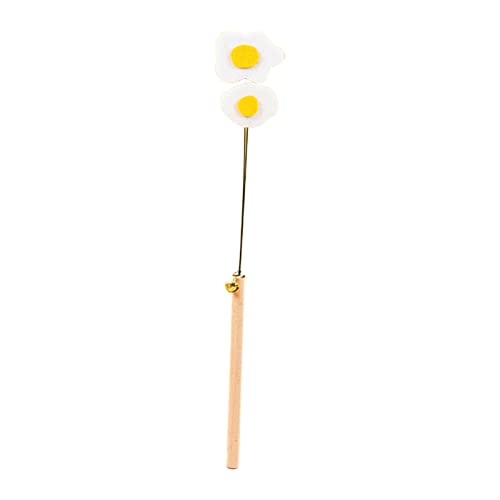 Leadthin Katzen-Teaser-Zauberstab, knackige Glocke, interaktive lustige Wassermelone, Omelette, Sakura, Kätzchen, Teaser, Spielzeug, Haustierzubehör, Kätzchen-Teaser-Stick von Leadthin