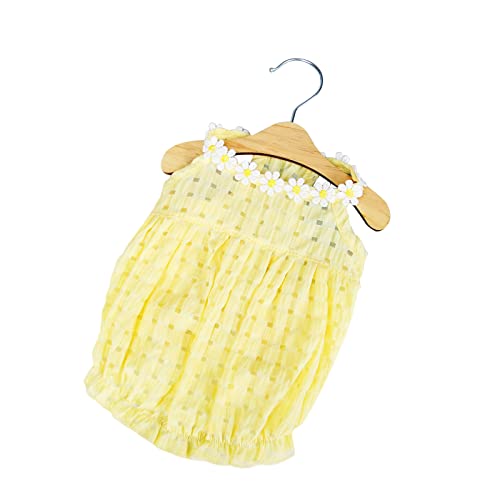 Leadthin Welpenkleid Hund Sommer Mode Laterne Kleid Weich zum Anziehen Gelb 2XL von Leadthin