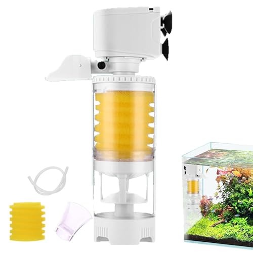 Aquarium-Vakuumfilter – verstellbarer Aquariumfilter, effizienter Tankfilter, interner Aquariumfilter, Schwammfilter reinigt Wasser, effizientes Filtersystem für Aquarium-Filtration von LearnLyrics