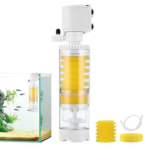 Aquarium-Vakuumfilter – verstellbarer Aquariumfilter, effizienter Tankfilter, interner Aquariumfilter, Schwammfilter reinigt Wasser, effizientes Filtersystem für Aquarium-Filtration von LearnLyrics