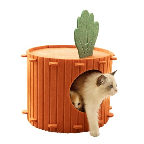 Cat Felt Cave - Kleine Höhle für Hunde, Schlafsack aus Plüsch für Katzen | Warme Möbel für Haustiere, warmes und weiches Katzennest, beruhigendes Katzenbett, Halsversteck Cat Felt Cave - Kleine Höhle für Hunde, Schlafsack aus Plüsch für Katzen | Warme Möbel für Haustiere, warmes und weiches Katzennest, beruhigendes Katzenbett, Halsversteck von LearnLyrics