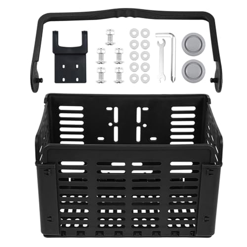 Fahrradkorb vorne – Weidenkorb, Lenkerkorb vorne montiert, Metalldraht, Fahrradbehälter, abnehmbarer Fahrradkorb, wetterfest, kompatibel perfekt für Einkaufsbesorgungen von LearnLyrics