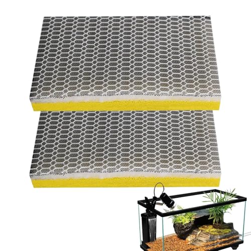 Filtermedia-Pad für Aquarium, 2 x Filtereinsätze für Aquarium, Rollsieb, flexibel für Süßwasser, Salzwasser, Teiche, Aquarien, Schildkröten von LearnLyrics