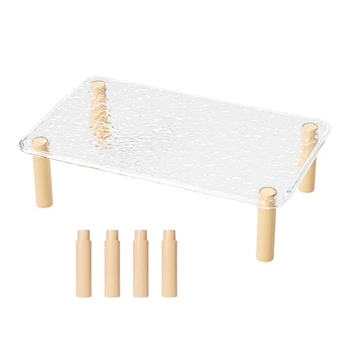 Hamster Plattform Zubehör - Verstellbare Kleintier Etage Spielzeug, Käfigdeko Aus Holz | Leiter Mit Trinkflasche Und Futternapf, Kletterhilfe Für Zwerghamster, Maus, Gerbil, Innenheim, Gehege von LearnLyrics