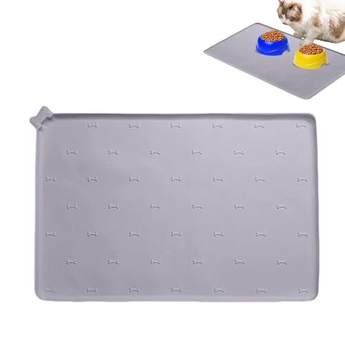 Haustier-Futtermatte – Katzenfutter-Pad | 60 x 40 cm Silikon-Anti-Rutsch-Matte für Haustierfütterung, schnell trocknend, auslaufsicher, faltbar, für Küche, Innenbereich, Essunterlage für Hunde und Haustier-Futtermatte – Katzenfutter-Pad | 60 x 40 cm Silikon-Anti-Rutsch-Matte für Haustierfütterung, schnell trocknend, auslaufsicher, faltbar, für Küche, Innenbereich, Essunterlage für Hunde und von LearnLyrics