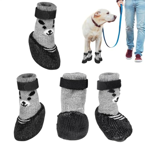 Haustierschuhe – rutschfeste wasserdichte Welpenschuhe | Haustierbedarf atmungsaktive Hundeschuhe, verstellbarer Riemen, Pfotenschutz für Outdoor-Spaziergänge, Indoor-Hartböden von LearnLyrics