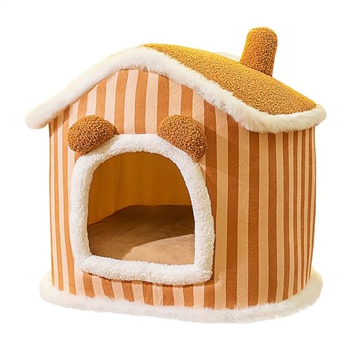 Heißer Nest für Innenkatzen, Hund -Nische - Bett für und Katze in Form Einer Höhle, Höhle aus Bettkatze, Höhle des süßen Winters versteckt von LearnLyrics