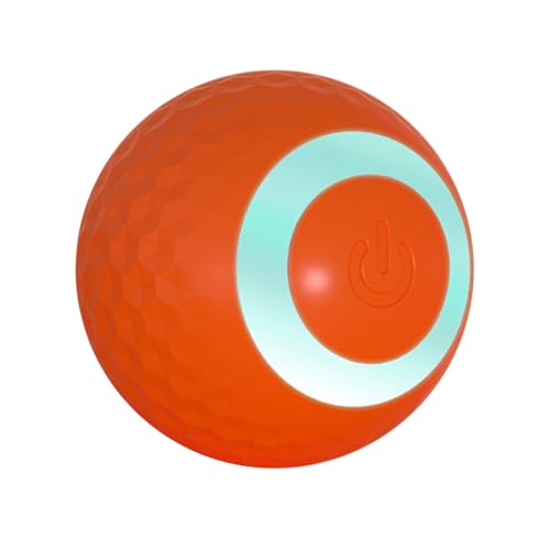 Interaktives Rolling Dog Ball Toy - Bewegung aktiviert, selbst bewegendes Haustierspielzeug für kleine und mittlere Hunde | Unterhaltsame Übung & Spiele, langlebiges ungiftiges Material, batteriebetri von LearnLyrics
