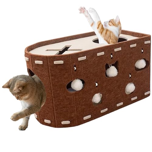Katzenkratzhaus | Katzenliege Filz Kratzhaus,Katzen Spielzeug Höhle Versteck für Zuhause Büro Balkon Wohnräume Katzenkratzhaus | Katzenliege Filz Kratzhaus,Katzen Spielzeug Höhle Versteck für Zuhause Büro Balkon Wohnräume von LearnLyrics