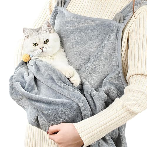 Katzentragerschürze – Haustier-Tragetasche, verstellbare Beutelschürze, Brusttasche, gemütlicher Haustier-/Katzen-Schlafsack, weich, atmungsaktiv, waschbar, für drinnen und draußen Katzentragerschürze – Haustier-Tragetasche, verstellbare Beutelschürze, Brusttasche, gemütlicher Haustier-/Katzen-Schlafsack, weich, atmungsaktiv, waschbar, für drinnen und draußen von LearnLyrics