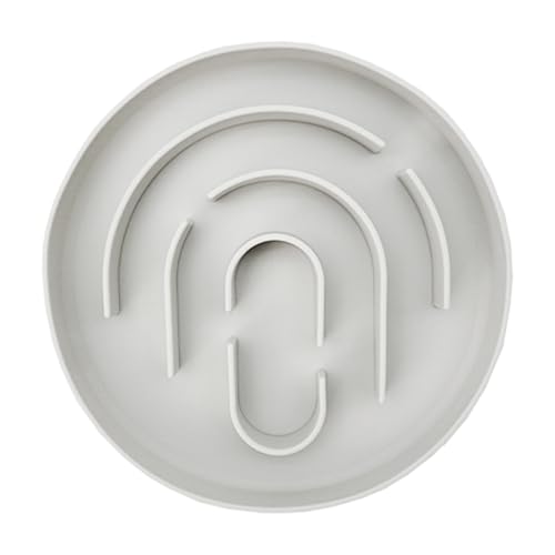 Langsame Feeder Cat Bowl - Haustierkatze Food Bowl Werfen, Labyrinthschalenplatte | Anti-Schlupf-Katzenfutterplatte, Verschüttetes Labyrinthplatte Steuert Die Portionen, Gesunde Verdauung, Verwendung von LearnLyrics
