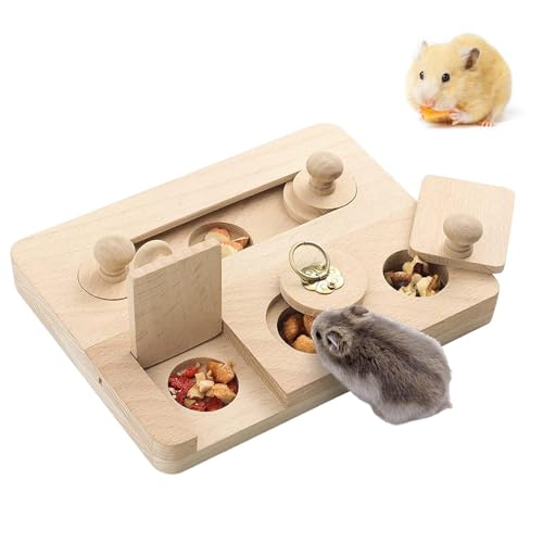 LearnLyrics Futtersuche Spielzeug für kleine Haustiere, Hamster Interactive Futtersuche Spielzeug,Kleine Haustiere Anreicherung Snuffle Logic Game | Mentalstimulation Feeder -Trainingspuzzle für, von LearnLyrics