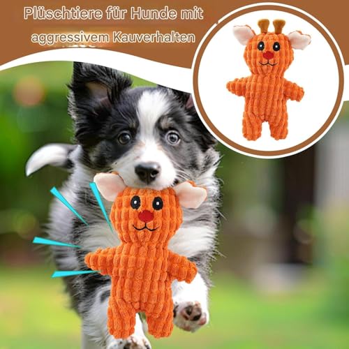 LearnLyrics Hundespielzeug, quietschende Spielsachen für Hunde | Weiche Plüschhundgefüllte Tier mit Squeaker - Welpenspielzeug, um sie mit Langeweile und Zahnen zu beschäftigen LearnLyrics Hundespielzeug, quietschende Spielsachen für Hunde | Weiche Plüschhundgefüllte Tier mit Squeaker - Welpenspielzeug, um sie mit Langeweile und Zahnen zu beschäftigen von LearnLyrics