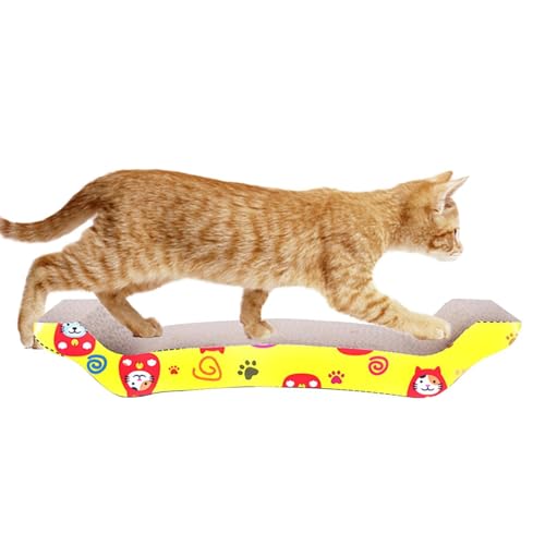 Katzenkratzer - Wellpappe Kratzbrett Pad - Verschleißfester Karton Katzenkratzbett Spielplatz für kleine Kätzchen Kratzen von LearnLyrics