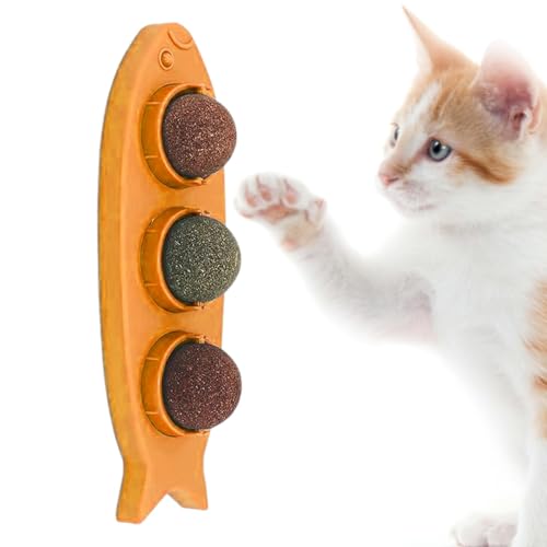 LearnLyrics Katzenminze-Wandball, drehbarer Beißball, Lecken von Katzenminze, interaktives Katzenspielzeug, nicht-schädliche Inhaltsstoffe, Spielzeug, organische Wandkatzenminze zum Jagen, Spielen, LearnLyrics Katzenminze-Wandball, drehbarer Beißball, Lecken von Katzenminze, interaktives Katzenspielzeug, nicht-schädliche Inhaltsstoffe, Spielzeug, organische Wandkatzenminze zum Jagen, Spielen, von LearnLyrics