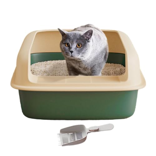 LearnLyrics Katzentoilette mit hoher Seite – Katzentoilette mit hoher Rückenlehne, langlebige hohe Rückenlehne, seitliche Öffnungsbox, Indoor-Katzenbedarf, hochseitige Haustierbox für Indoor-Katzen, LearnLyrics Katzentoilette mit hoher Seite – Katzentoilette mit hoher Rückenlehne, langlebige hohe Rückenlehne, seitliche Öffnungsbox, Indoor-Katzenbedarf, hochseitige Haustierbox für Indoor-Katzen, von LearnLyrics